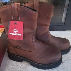 Men’s wolverine slide on cowboy boot